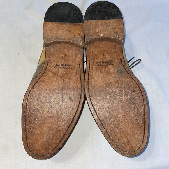 The J. Peterman Company Men’s Wingtip Oxfords Sz 9 M Brown Tan Leather Going Out main image 8